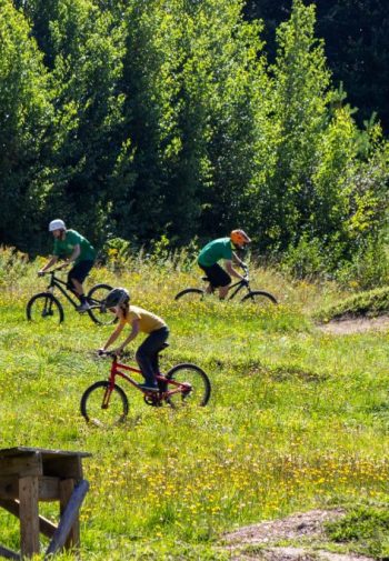Mountain Biking, Three People, Pump Track